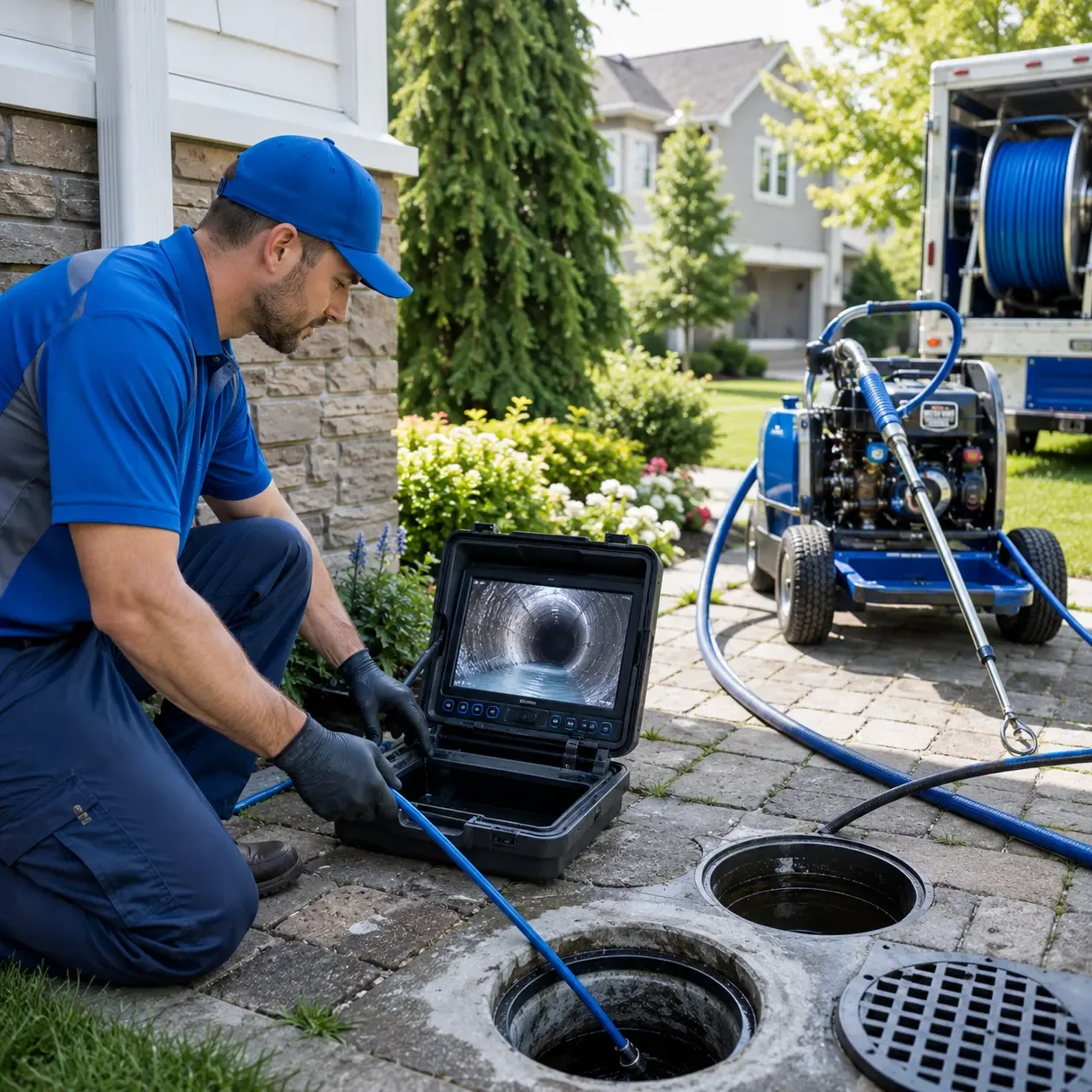 Outdoor drain cleaning professionals serving Petroleum, IN